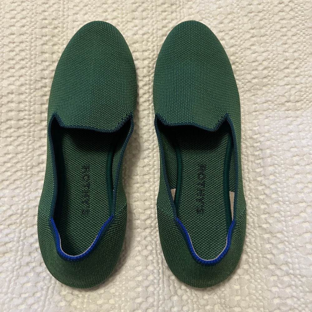 Rothy's Basil Green Loafers 7.5